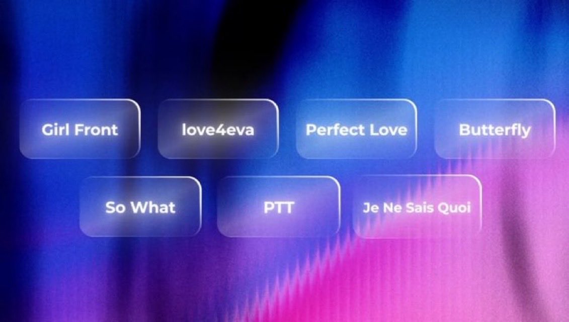 blazikev's tweet photo. love4eva being the only song here that doesn’t include any of the original yyxy members…. she MUST be performed to pay respect to their sisters like that’ll be monumental https://t.co/kYLyQYse1V