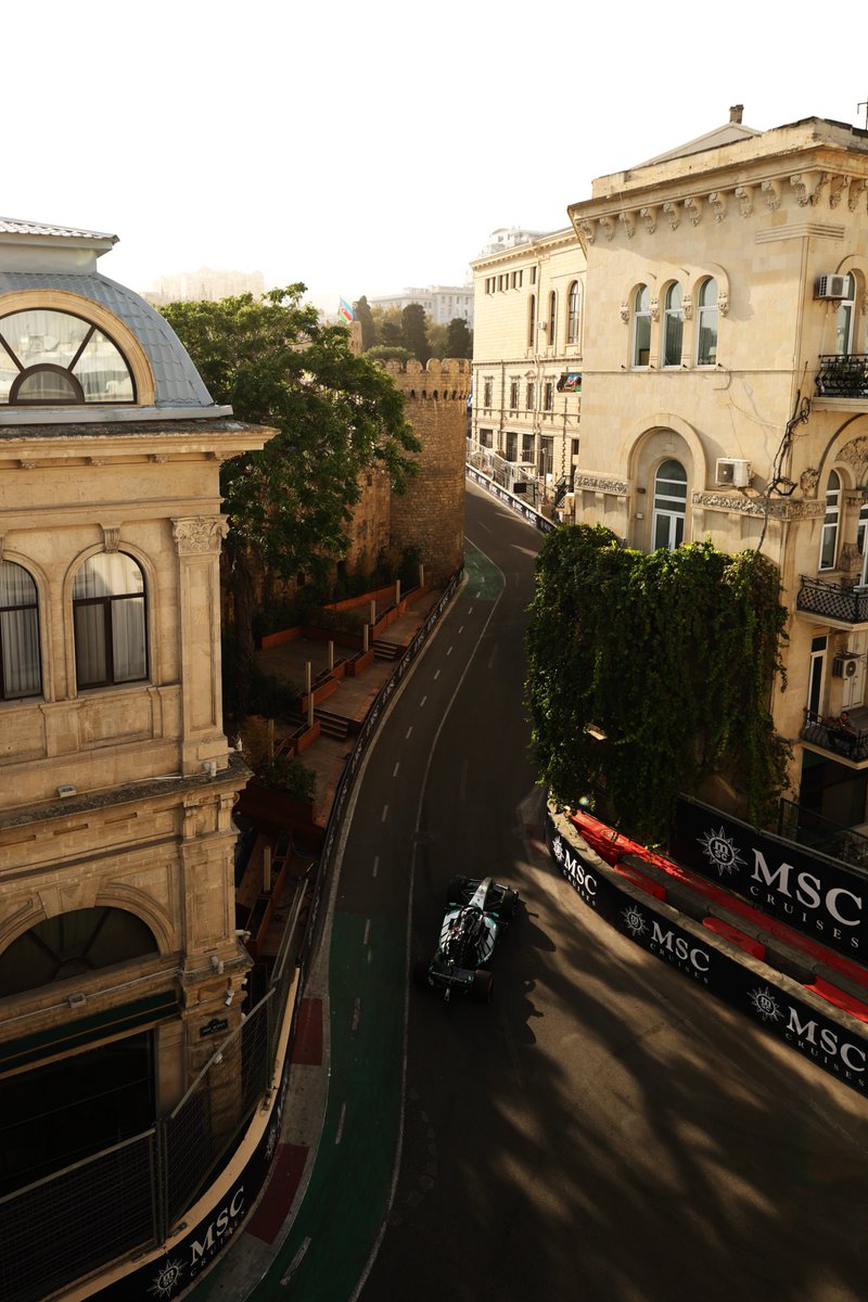 F1's tweet photo. When I'm in a 'having unbelievable architecture' competition and my opponent is Baku City Circuit 😮‍💨

#F1 #AzerbaijanGP https://t.co/IwwIFykNsT