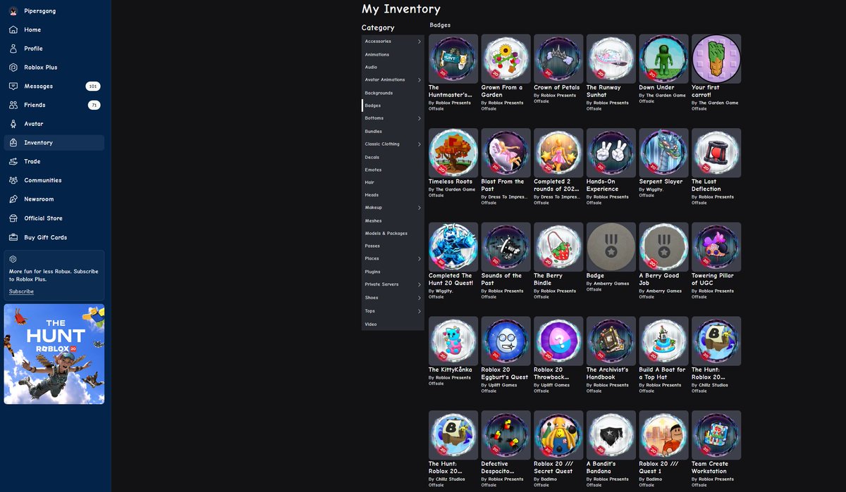 pipersgang's tweet photo. @roblox PLEASE let me in I GOT ALL THE BADGES LET ME GET THE CAPE!!!! i didn't even get the chance to participate in getting the Dominus Infinitum. I CANT EVEN GET INNNNN. I GOT ALL THE BADGES ALL 40! PLEASEEEE FIX THIS PLEASEEEEE https://t.co/CHiNbFtKzZ