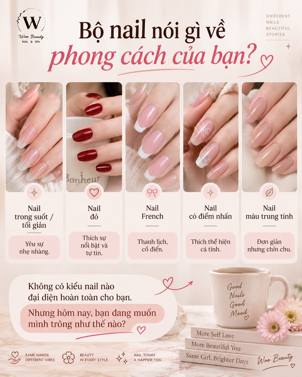 ArnoldImhoff's tweet photo. What does your manicure say about your style? Sometimes, your nails reveal which version of yourself you want to show today. Clear or minimalist: gentle and refined. Red: confident, bold, and a little alluring. French: elegant, classic, and always https://t.co/kFcClDy77u