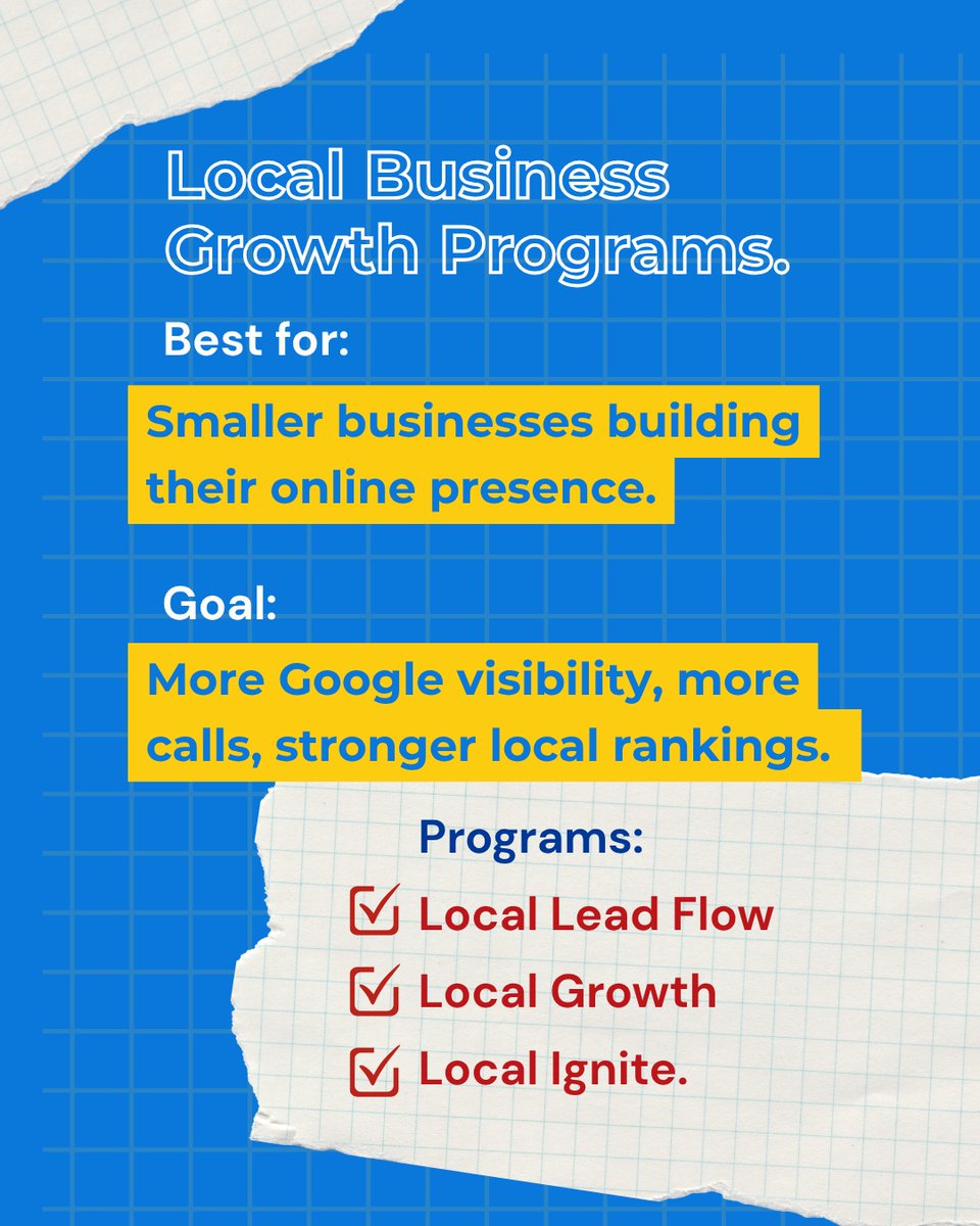 NearMe77095's tweet photo. Not sure which Near Me program is right for your business? 🤔 

Local Business Programs — for businesses building visibility.
Growth Partnership — for businesses ready to scale.
Build Your Own — for businesses that want full flexibility.

Not sure? We’ll tell you, free site audit, no pressure.
Swipe to see the breakdown. 👉

#NearMeMarketing #HomeServiceMarketing #LocalSEO #ContractorMarketing
