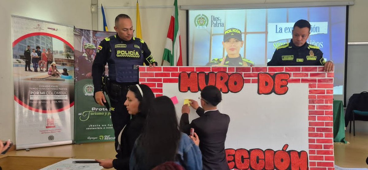 ProteccionPonal's tweet photo. En #Tunja, junto a universidades y entidades aliadas, desarrollamos el seminario “Todos Unidos Contra la ESCNNA”, fortaleciendo herramientas para prevenir y denunciar la explotación sexual de niños, niñas y adolescentes en el turismo. 🛡️

 #TurismoSeguro https://t.co/o7DNoIplWW