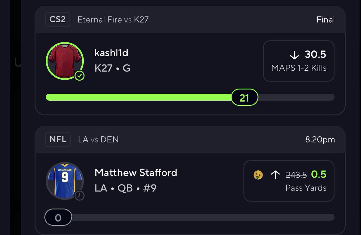 TopEarnersBets's tweet photo. BANGGG 💦🎯

85.7% HIT RATE — SHOW ME SOME LOVE 6/7

kashl1d ✅
destiny ❌
drg ✅
VLDN ✅
salazar ✅
lugseN ✅
proSHOW ✅

#Gambling𝕏 #PrizePicks #SportsBettingX #CS2 #DFS https://t.co/VTvbhfpvcN