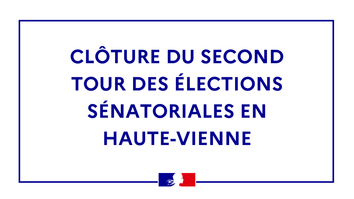 Image de Préfet de la Haute-Vienne - 🗳️ #Sénatoriales2026 | Le second tour s’est achevé en #HauteVienne.
🏛️ Les grands électeurs ont v