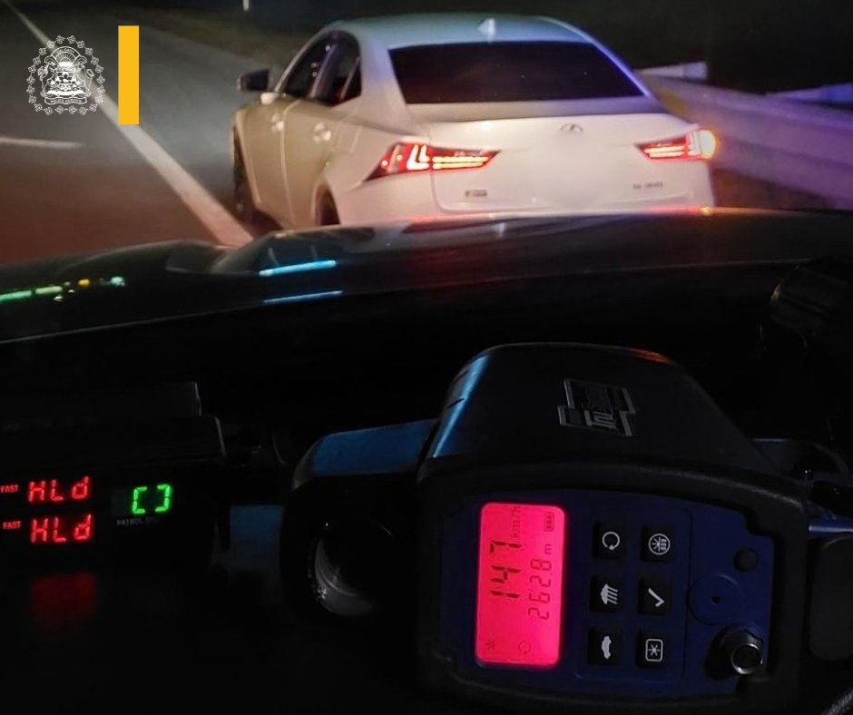 CalgaryPolice's tweet photo. ⚠️ On Saturday, Sept. 19, 2026, at 1:40 a.m., officers stopped a car travelling 147 km/h in a 100 km/h zone on southbound Deerfoot Trail near McKenzie Lake Boulevard S.E.
 
The 18-year-old driver was issued $687 in fines for speeding & driving with illegally tinted windows.
 
A 17-year-old passenger was also issued a $211 ticket for failing to wear a seatbelt.
 
‼️ Safe roads start with responsible choices. Slow down, buckle up & follow the rules of the road, whether you're driving or riding as a passenger.
 
🔗 Join the Drive to Zero: https://t.co/oFGePP5YxX
