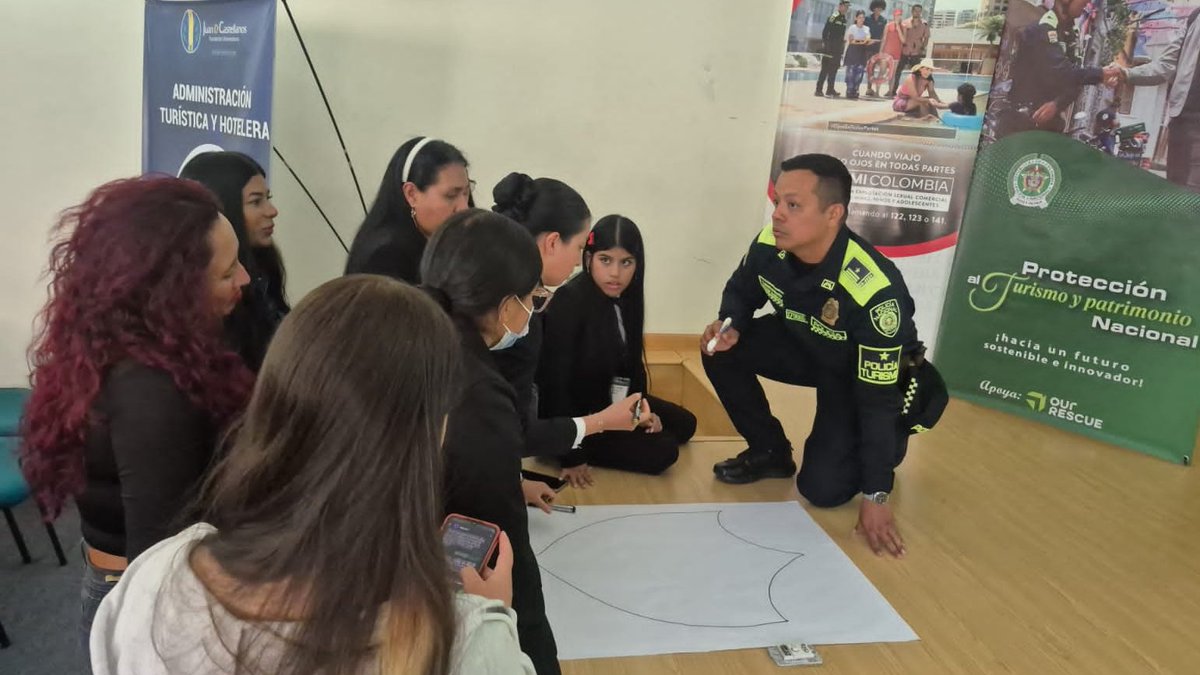 ProteccionPonal's tweet photo. En #Tunja, junto a universidades y entidades aliadas, desarrollamos el seminario “Todos Unidos Contra la ESCNNA”, fortaleciendo herramientas para prevenir y denunciar la explotación sexual de niños, niñas y adolescentes en el turismo. 🛡️

 #TurismoSeguro https://t.co/o7DNoIplWW