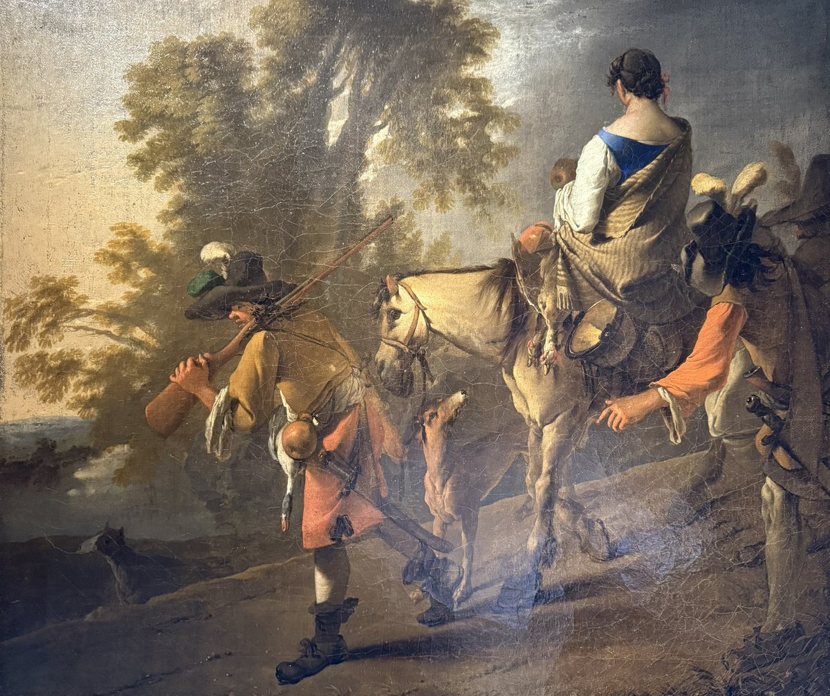 nbunkerauthor's tweet photo. This afternoon, at #Langres in the Haute-Marne, yet another excellent French provincial museum - with this unsuspected ca. 1650 gem, “Les Maraudeurs” by Jean Tassel, a Langres native but also a member of Poussin’s circle of French painters in baroque Rome 1/ https://t.co/fn23RjkcsT