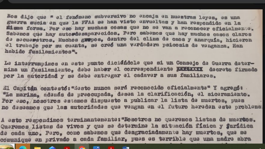 LucianaBertoia's tweet photo. En 1978, los @Familiares_Cap lograron entrevistarse con el secretario de Emilio Eduardo Massera. El capitán de navío Horacio Zaratiegui les dijo que la Junta nunca iba a reconocer oficialmente los asesinatos.

Digo... como para que direccionen bien el pedido de VERDAD COMPLETA. https://t.co/yX1TDoG03T