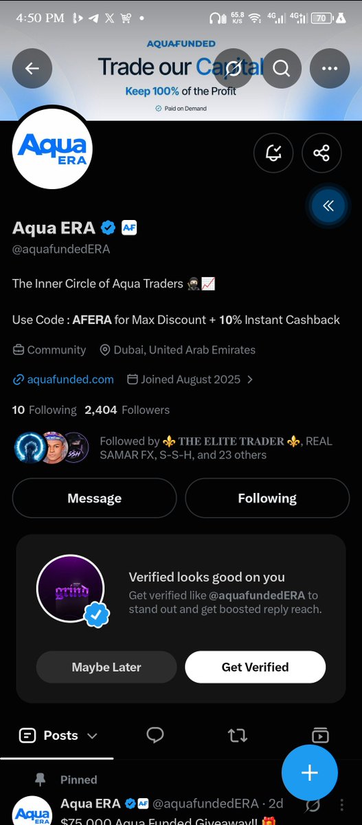 unique_algo's tweet photo. @aquafundedERA @AquaFunded @shepherd_fx Followed all tagged accounts with notifications on. https://t.co/Fjp95r9t93