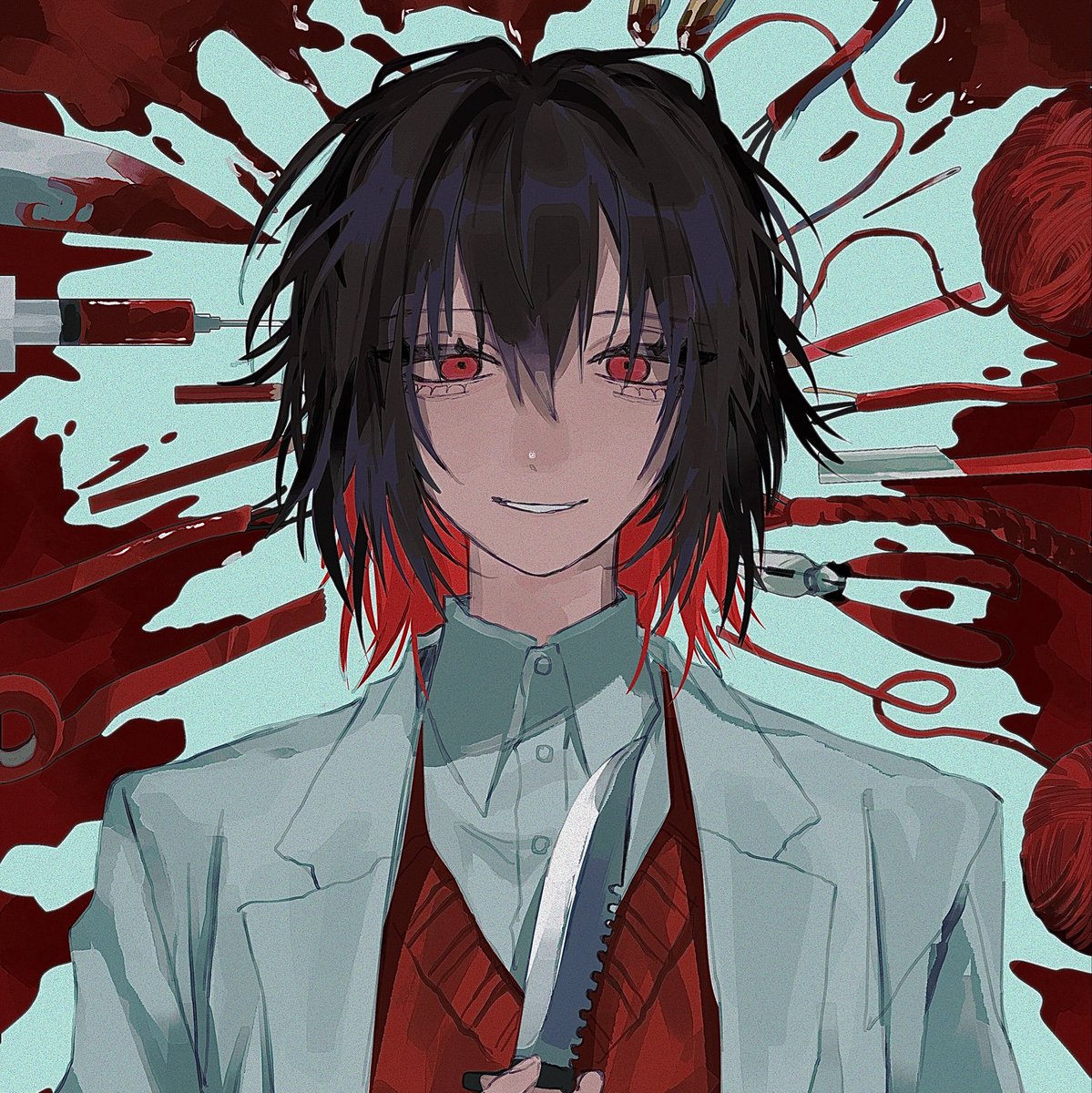IPPNZN_'s tweet photo. 砂上さん（@ sazyou_dnrk ）の所長さんを描かせていただきました！ありがとうございました！ https://t.co/YEOqo0wF0N