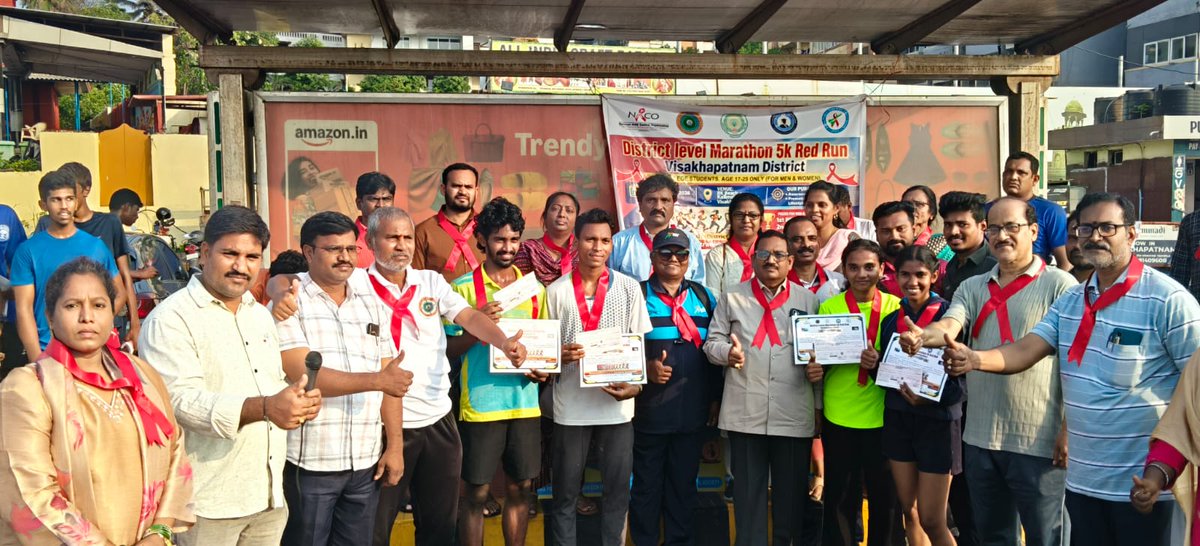 APSACS2020's tweet photo. 🏃‍♂️🏃‍♀️ District Level Red Run 2026 Successfully Conducted in Visakhapatnam

#IndiaFightsHIVandSTI #APSACS #DistrictLevelRedRun #RedRun2026 #Visakhapatnam #HIVAwareness #HIVPrevention #YouthAwareness #KnowYourStatus #EndHIVStigma #HealthyYouth #RedRun #IECActivities https://t.co/B3S3ZCqa2z