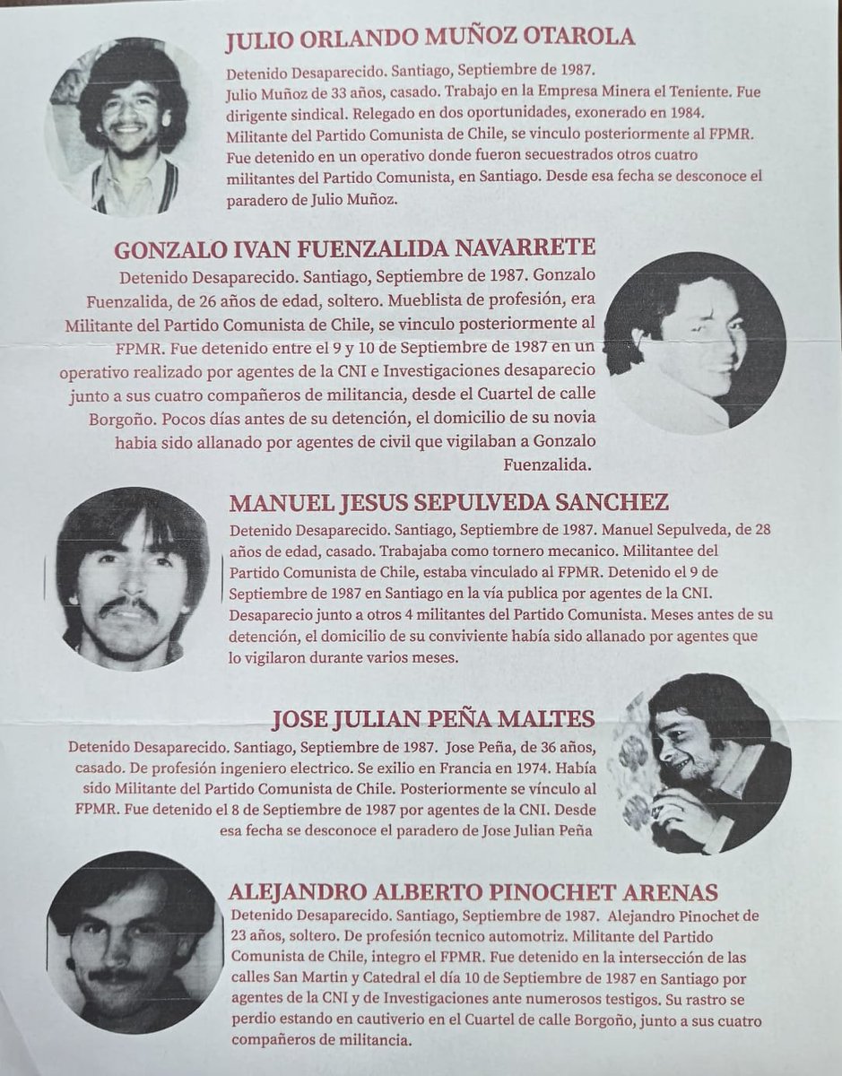 Hugo_Gutierrez_'s tweet photo. En Caleta Quintay, iniciando el homenaje a 39 años de la desaparición forzada de los compañeros Julio Muñoz Otarola, Gonzalo Fuenzalida Navarrete, Manuel Sepúlveda Sánchez, Julian Peña Maltés, Alejandro Pinochet Arenas https://t.co/VTFwtk1XBJ