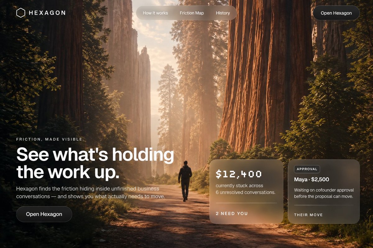cocoshalom_'s tweet photo. I realized “just follow up” is terrible advice sometimes.

A client might be silent because of money, approval, or a missing file, or they haven't decided yet.

Sending another “just checking in” doesn't fix any of that. #madewithwhacka

I built Hexagon

https://t.co/MlD0AtweNz https://t.co/dh2BQAE9od