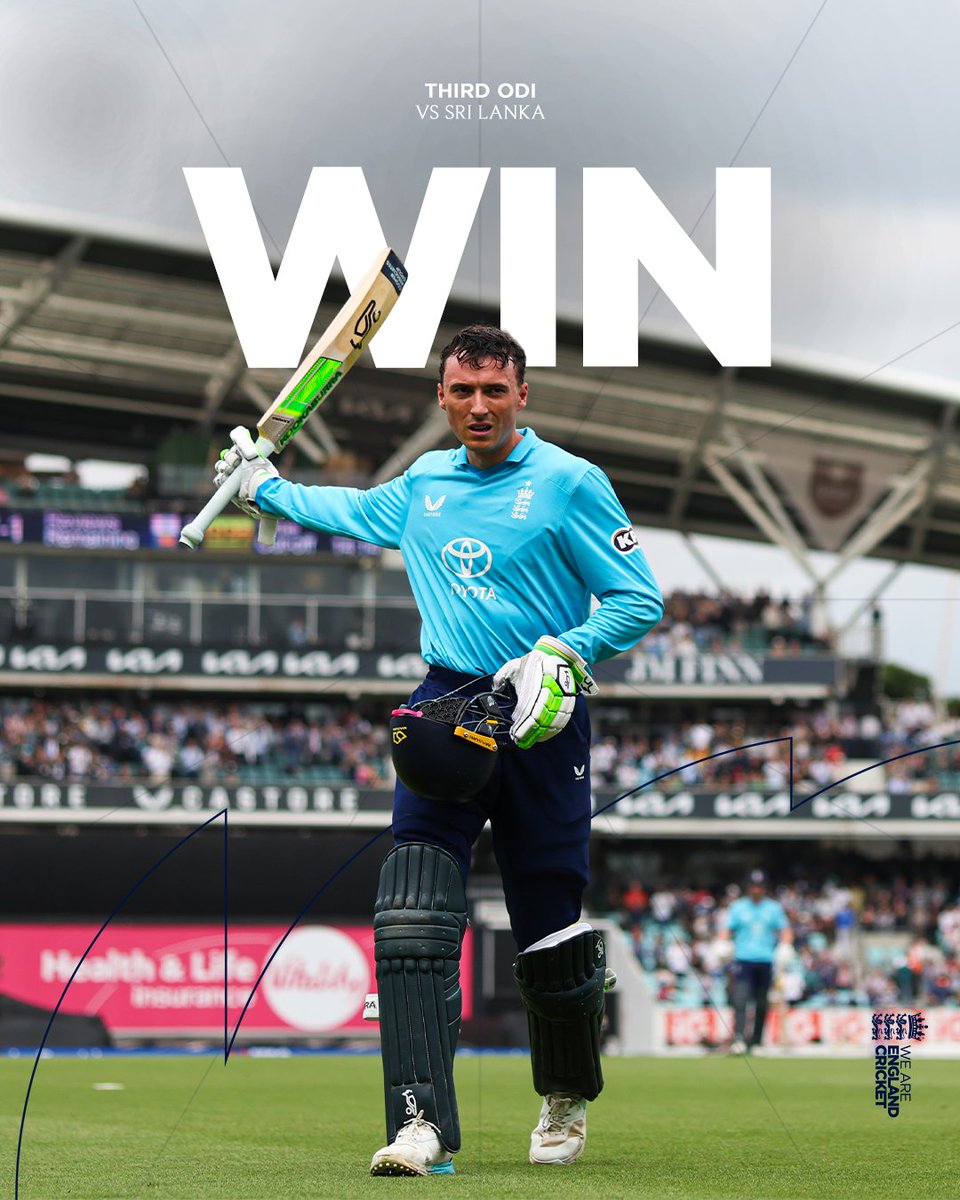 englandcricket's tweet photo. SERIES WIN 🏆

We win by 223 runs👌 https://t.co/3HK443FrU7