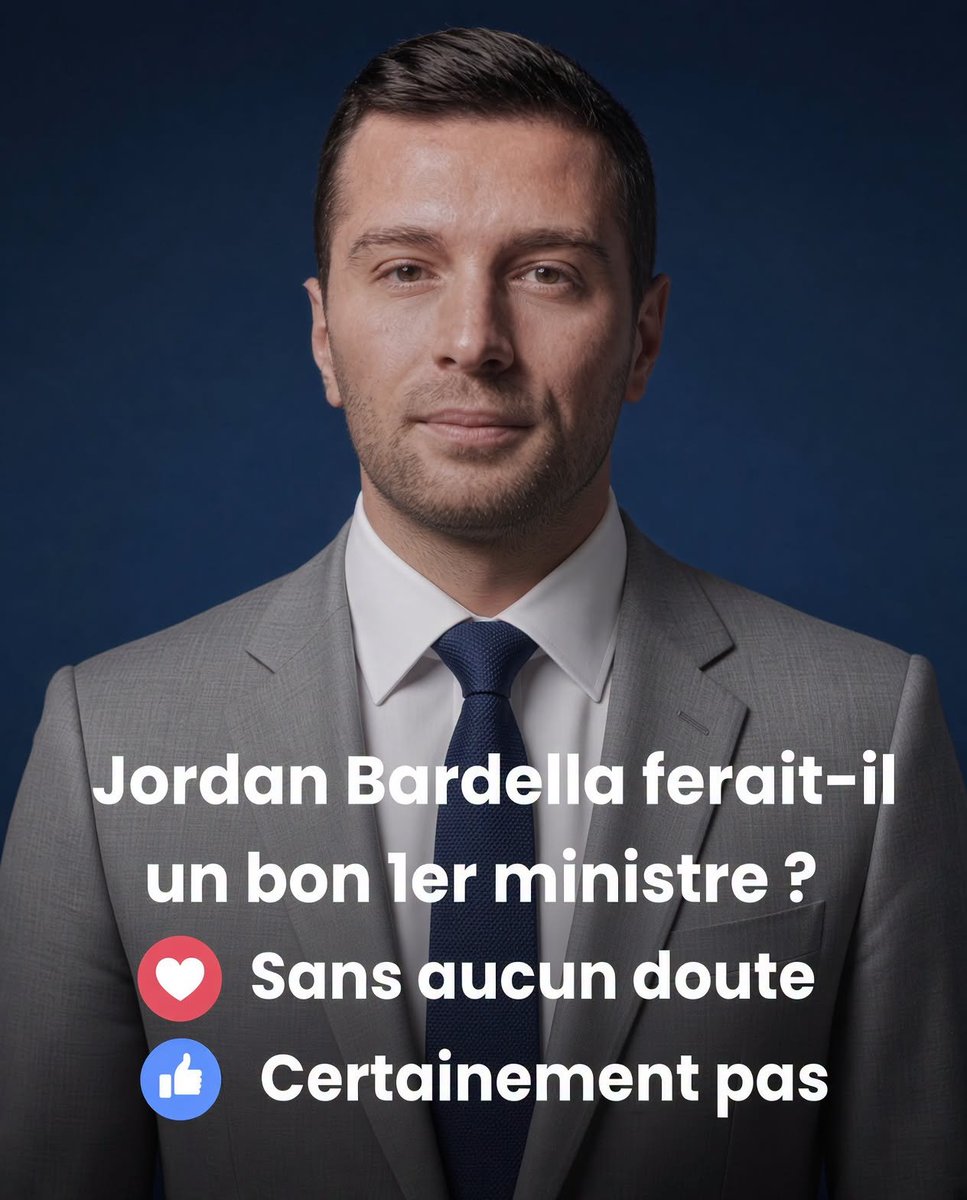 AntoineMor80's tweet photo. 🔴🇫🇷Jordan Bardella pourrait-il devenir Premier ministre après l’élection présidentielle de 2027 ? https://t.co/PBOiB9ixQo