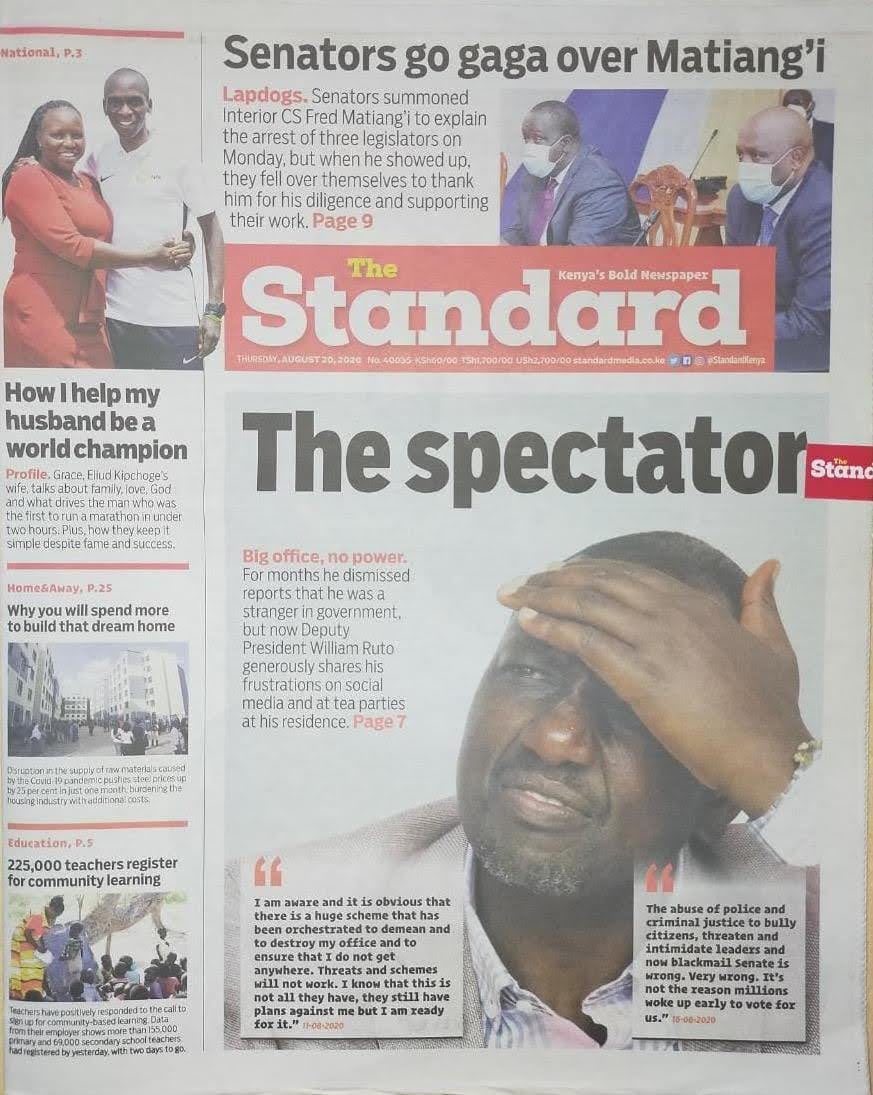 AokoOtieno_'s tweet photo. They used to call Ruto 

“The spectator”

Today he is president of those who like or hate him 

Constitution ni moja 

Remain fame sir 

Babu remain firm sir https://t.co/2wq7cQuaE2