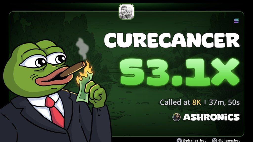 ashronics's tweet photo. $CureCancer 53x for the gang 200k now 🎰🎰 insane lore 

87wamMPCTf1399DZWxBD5YYz6YcE3cPyk5iBjUSeWAra https://t.co/mKa8QAAdcA