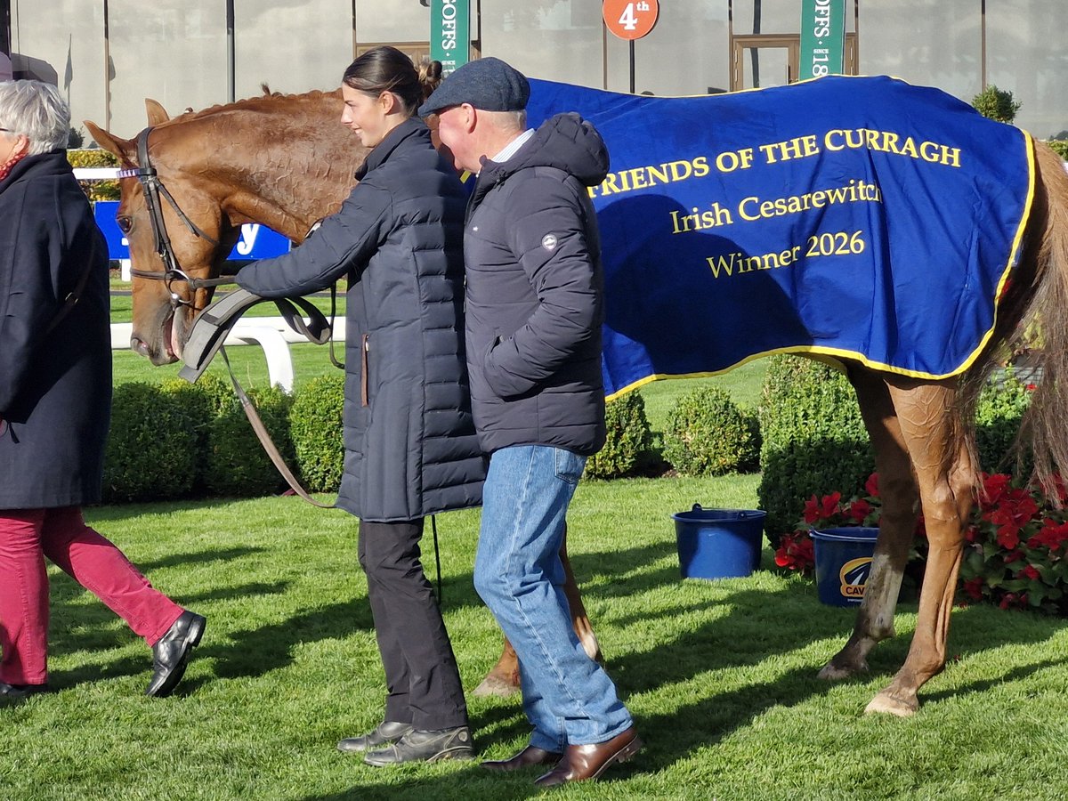 SportsNewsIRE's tweet photo. Chally Chute (16/1) and Sam Coen land €500,000 Friends Of The Curragh Cesarewitch @curraghrace for @rosullivan82 https://t.co/Akso5A5m8x