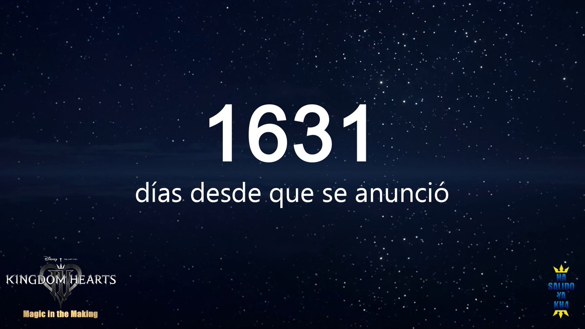 HaSalidoYaKH4's tweet photo. Han pasado 1631 días desde que se anunció KH4 en el evento del 20º aniversario. Aún no ha salido.
Han pasado 501 días desde que se anunció la cancelación de Missing Link.
#KingdomHearts4 #KH4 #KHIV #KingdomHearts https://t.co/GQWFXKiOhW