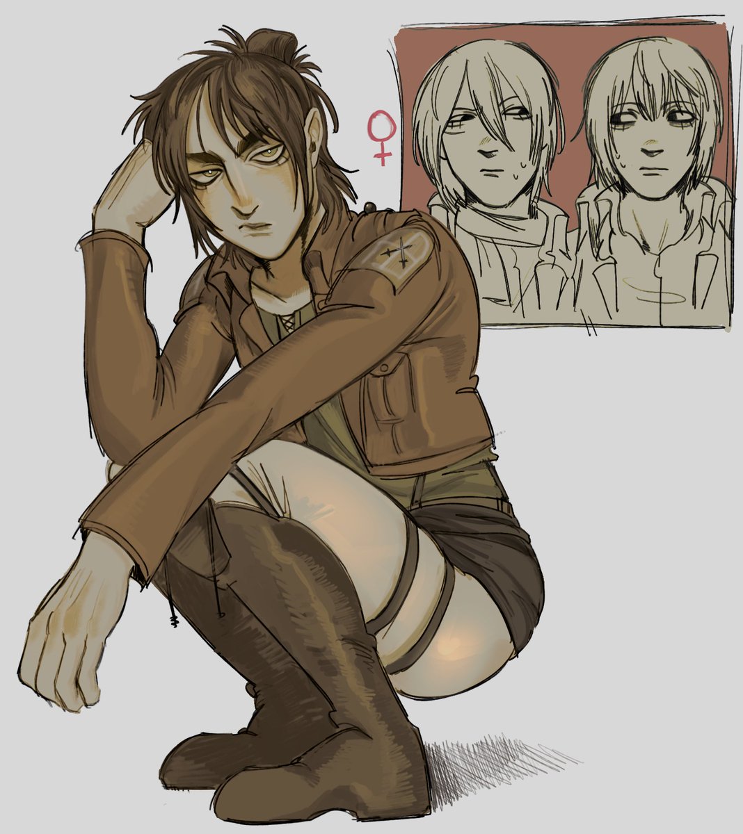 coffiino's tweet photo. some fem eren nonsense #aot https://t.co/DEYofejv9z