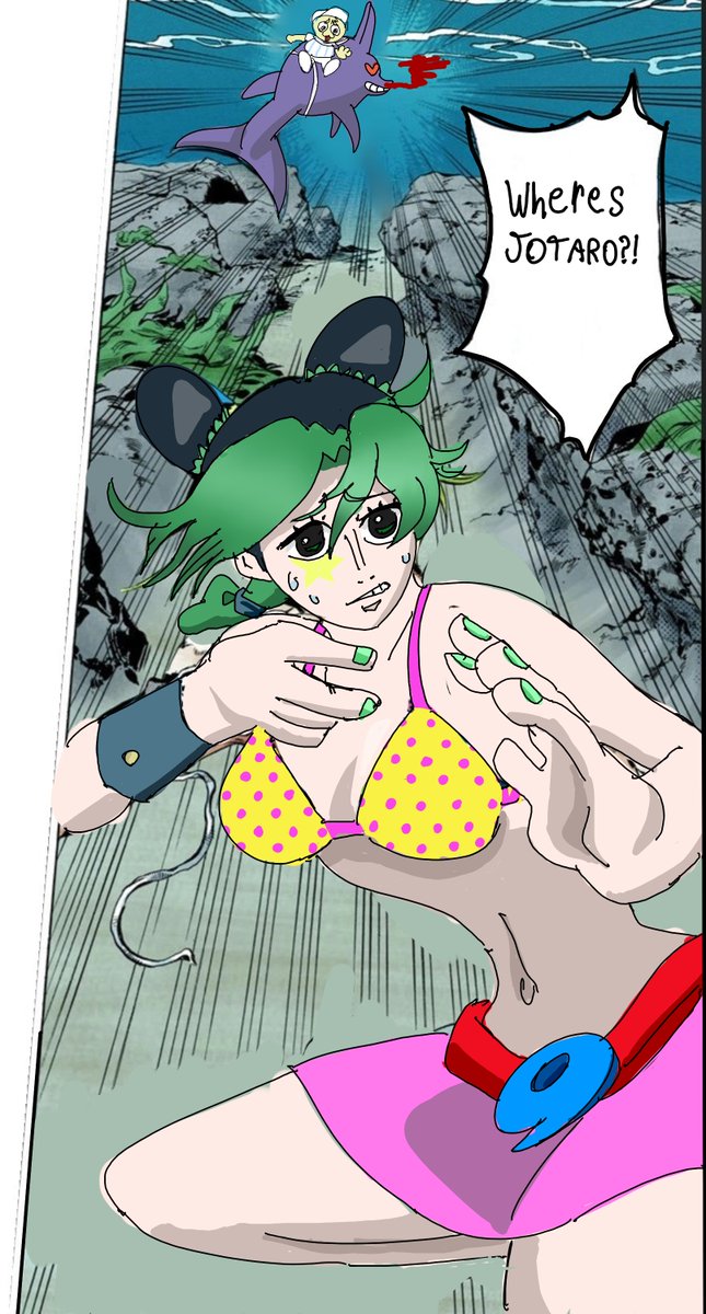 Sink1ngShip's tweet photo. if oda wrote stone ocean https://t.co/eAuvbEko28