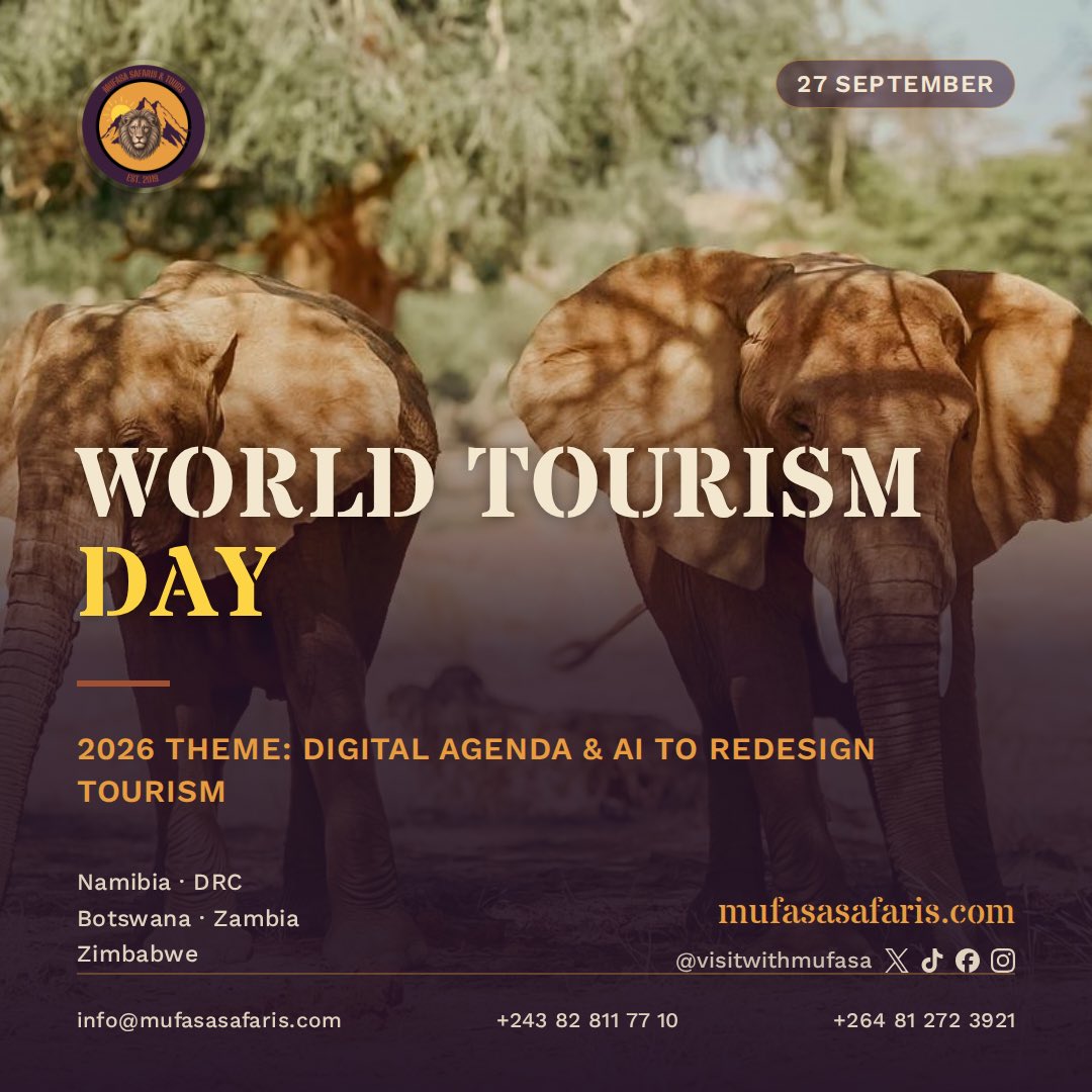 visitwithmufasa's tweet photo. We couldn't find a better day to be back than World Tourism Day. 🌍
Mufasa Safaris &amp; Tours never left. We were rebuilding.
New website. But the mission remains simple:
Use technology to make it easier for you to experience Africa. 

https://t.co/KoyrU07HWZ https://t.co/6rL0hJK2zg