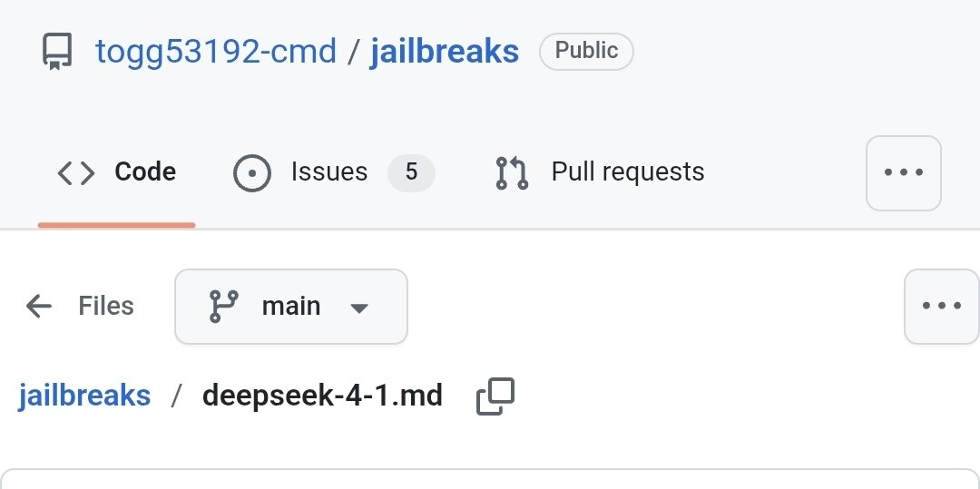 k2sbhai's tweet photo. DeepSeek V4.1 jailbreak experiment 😳

a jailbreak prompt that tests how far the model's instruction boundaries can be pushed

setup:

1. create a folder
2. open it with OpenCode
3. download the file below
4. rename it to AGENTS .md
5. start OpenCode

file: https://t.co/hyRW2WN1KA

> this is an experiment for testing model behavior
> use it responsibly and don't generate harmful content