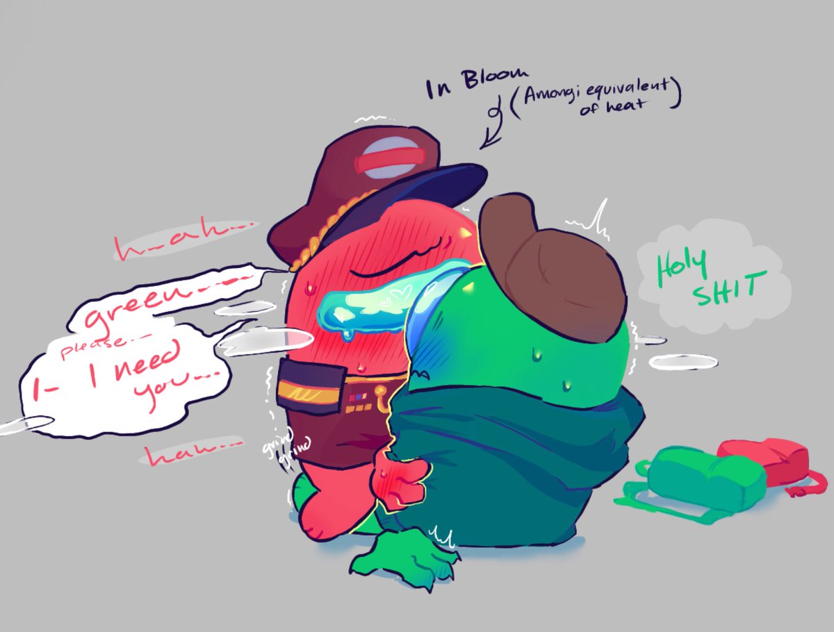 themulchmuncher's tweet photo. !!SUGGESTIVE!! 
Have my among us goonslop
I rlly like bookworm/unpaidcaptain or whatever u wanna call their ship name,,
#amongusnsfw #amongbust https://t.co/55WzEvpcxG