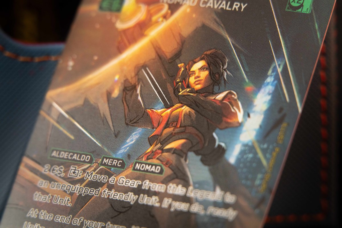 Cyberpunk_TCG's tweet photo. Whether she’s cruising the Badlands, or bringing down an AV with a portable rocket launcher, Panam always stands out.

You can almost feel the heat radiating from this Beta Iconic Rare!

Find your local Cyberpunk TCG store here👇🔗 https://t.co/B17vJzMqn9