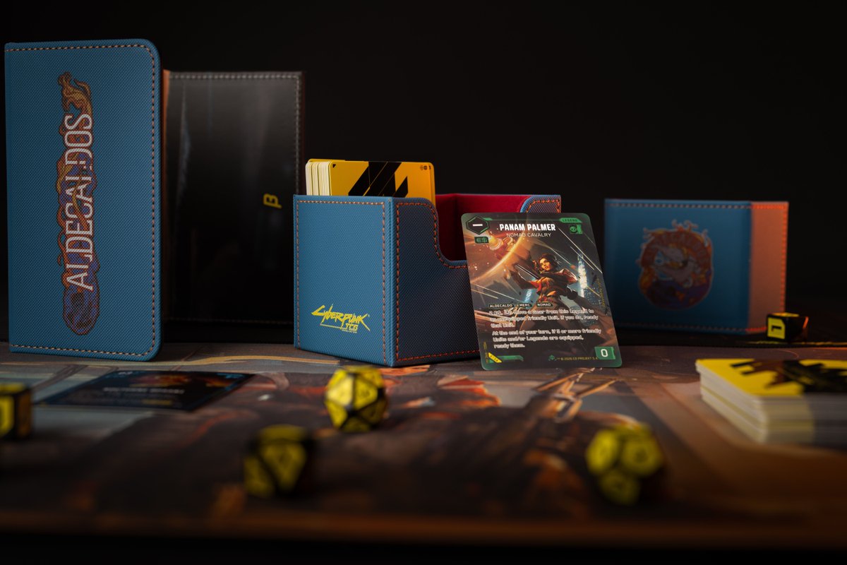 Cyberpunk_TCG's tweet photo. Whether she’s cruising the Badlands, or bringing down an AV with a portable rocket launcher, Panam always stands out.

You can almost feel the heat radiating from this Beta Iconic Rare!

Find your local Cyberpunk TCG store here👇🔗 https://t.co/B17vJzMqn9