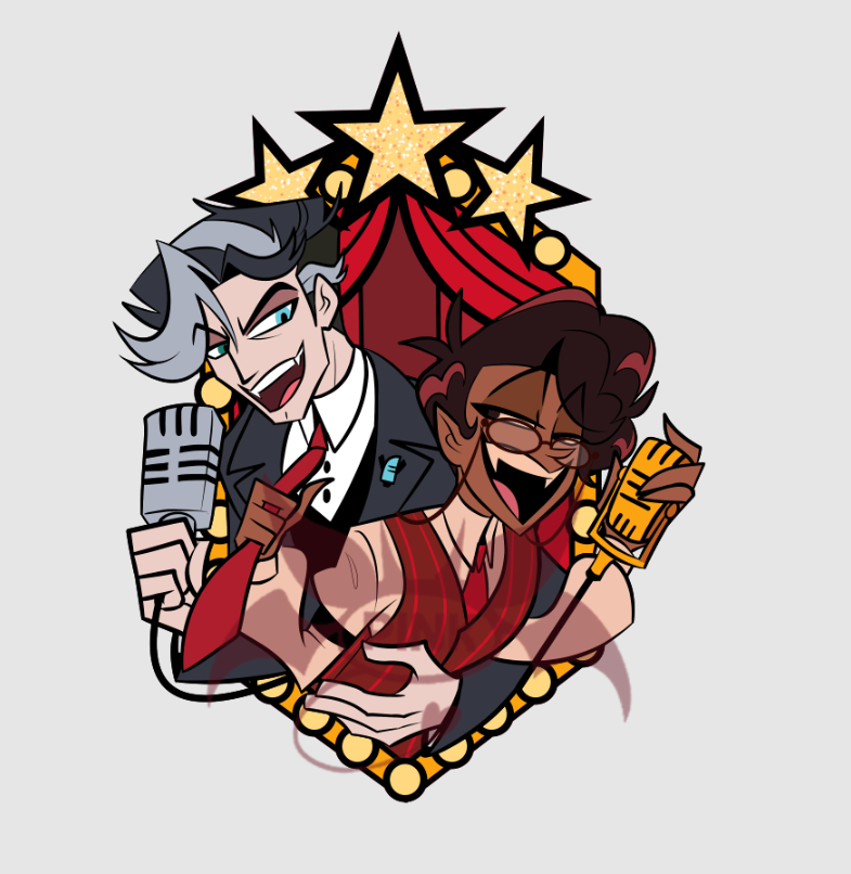 pinksartdump's tweet photo. New murdermedia pin going up monday for pre-orders :))) #radiostatic https://t.co/4WcoOqWxZg