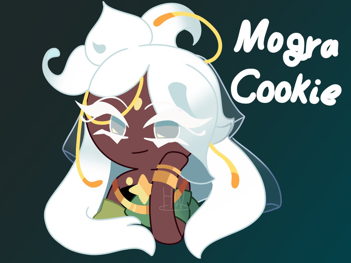 Hanahakiwolf's tweet photo. First time drawing Mogra after her release! Thoughts? #mogracookie https://t.co/a6vrV7T9IU