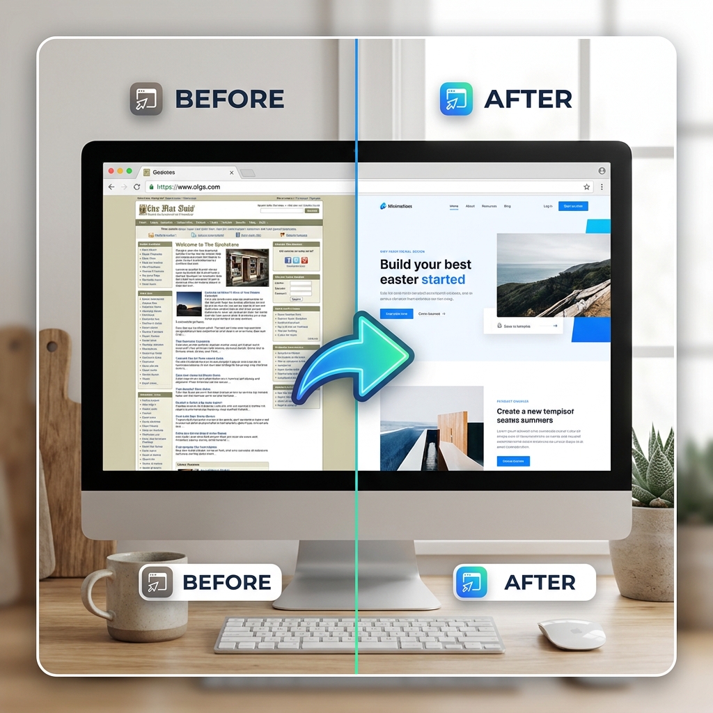 WebDesignbyBran's tweet photo. Your website should make you proud to send someone there. If not, that's your sign. 🎨 #WebsiteRedesign https://t.co/1k9scpAVMu