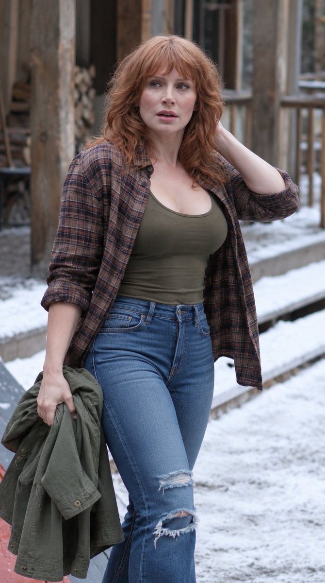 PeterDanjuma0's tweet photo. Bryce Dallas Howard — same actress, two unforgettable sides. 🦖✨

In Jurassic World: Claire in full survival mode.

In reality: Bryce serving pure elegance, confidence, and timeless star power. ❤️🔥 https://t.co/O4dwZnAwhr