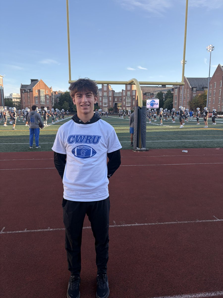 Owen_Bailey_3's tweet photo. Thank you to the whole @CWRUFootball staff for the great game day experience yesterday. Looking forward to continuing the great relationships I’ve built here! Go Spartans! 
@andy_kavcic 
@DebeljakGreg 
@CoachWMiller 
@Coach_LTech 
@jefframsey8 
@CoachSlesh 
@TheAthleteAudit 
@jefframsey8 
@scoutRyanPRZ 
@OJW_Scouting 
@ScoutTyGraham 
@PrepRedzoneMI 
@MichFBFrenzy 
@MIexposure 
@CoachKNoDuke 
@TheD_Zone 
@BigMadonski