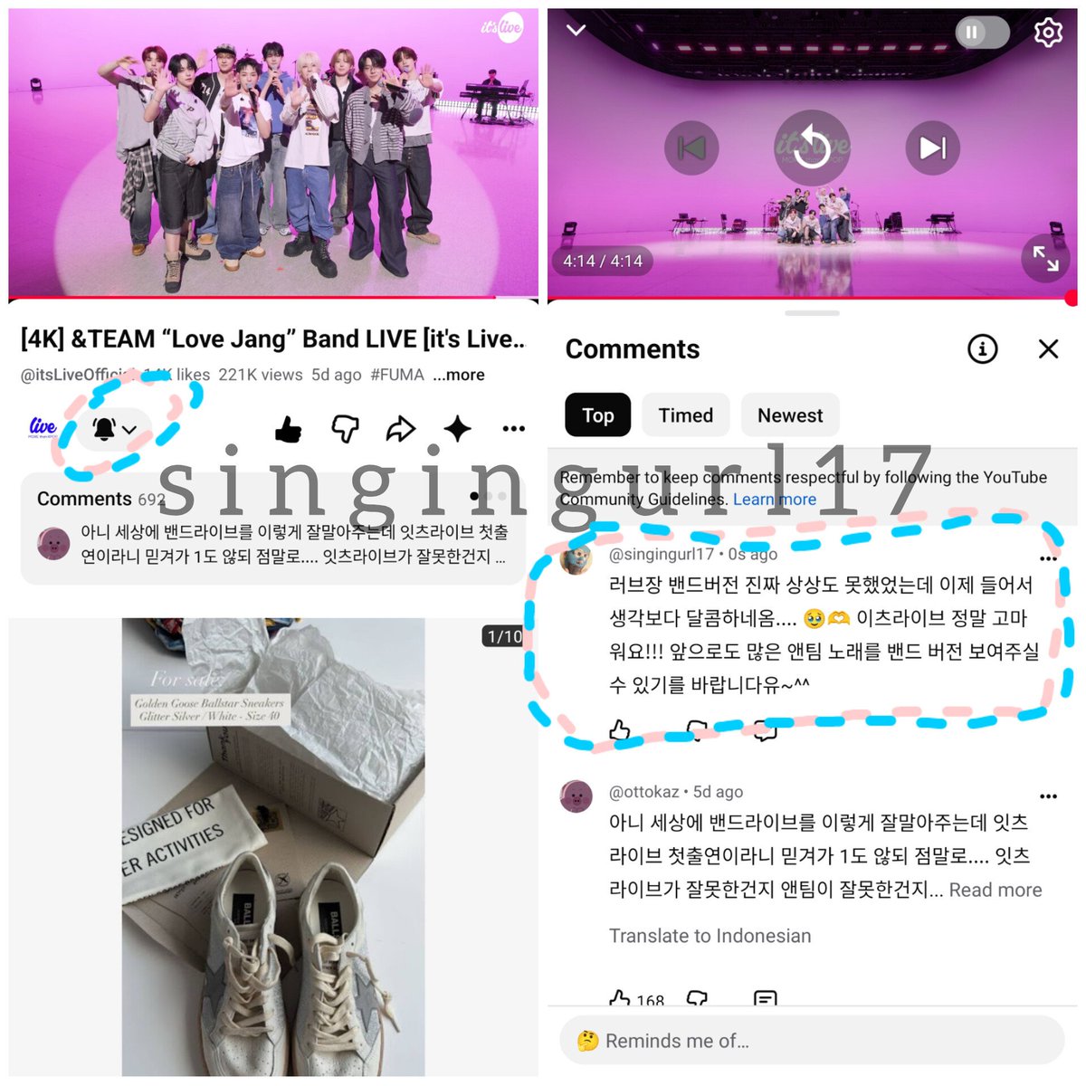 singingurl17's tweet photo. #itsLive_event_andTEAM 드디어 이츠라이브에 왔다 왔어어어ㅓ~~~🥳🥳 세상에서 제일 사랑하는 우리 앤팀 초대해주시고 귀여운 러브장 밴드 버전 보여주셔서 정말 너무너무너무 감사합니당!! 😍🙌🏻 우리 마키둥이 표정만 보면 알쥬 대만족😎✨

러브장👍🏻앤팀장👍🏻이츠라이브장👍🏻 https://t.co/8FnB6xD4FL