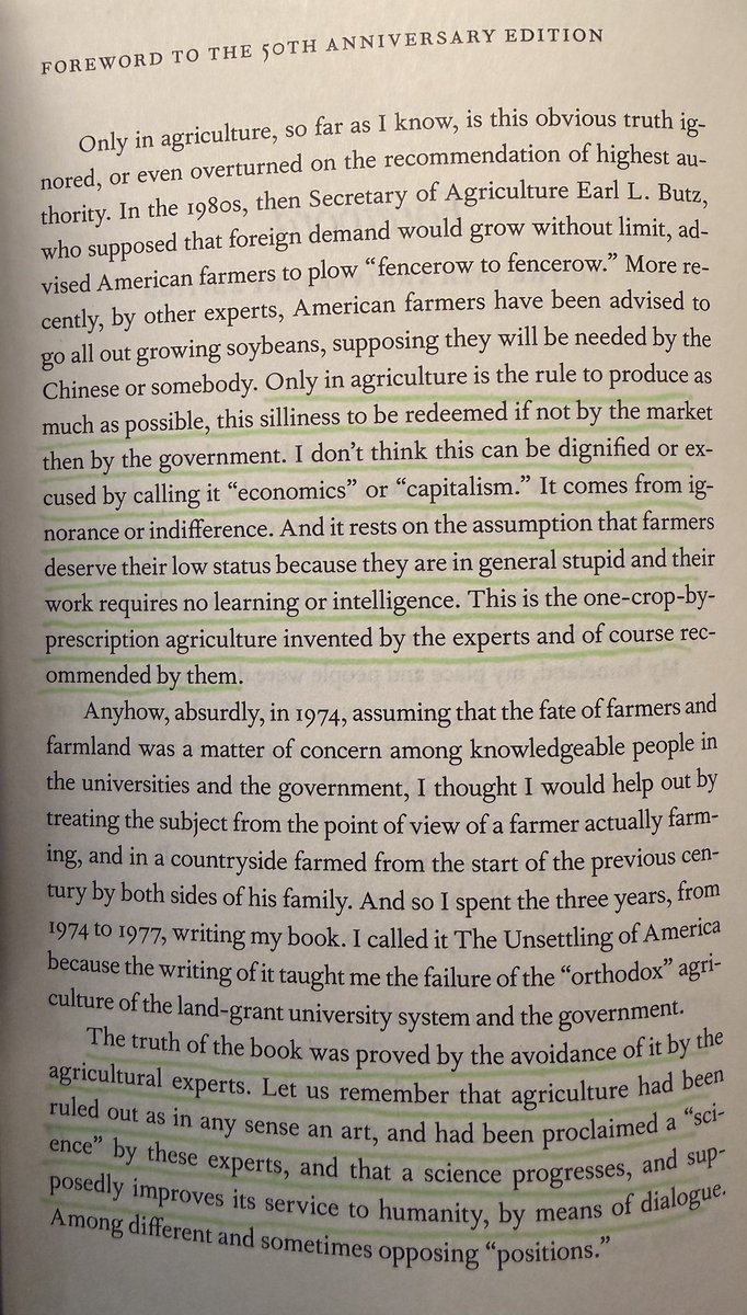 RobertOrdway's tweet photo. Some of Wendell Berry’s last writing in 2026. Still lighting it up.
Autodidacts > Academics.
#SkinInTheGame #SITG cc: @nntaleb https://t.co/jaW799BvT2