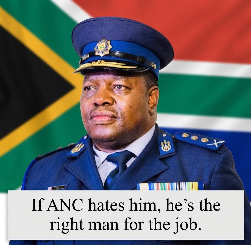 Born_Again_Man's tweet photo. When the ANC hates a police officer, it means that’s the right man for the job. Fight for General Fannie Masemola to be reinstated. https://t.co/tvKROXtiNJ