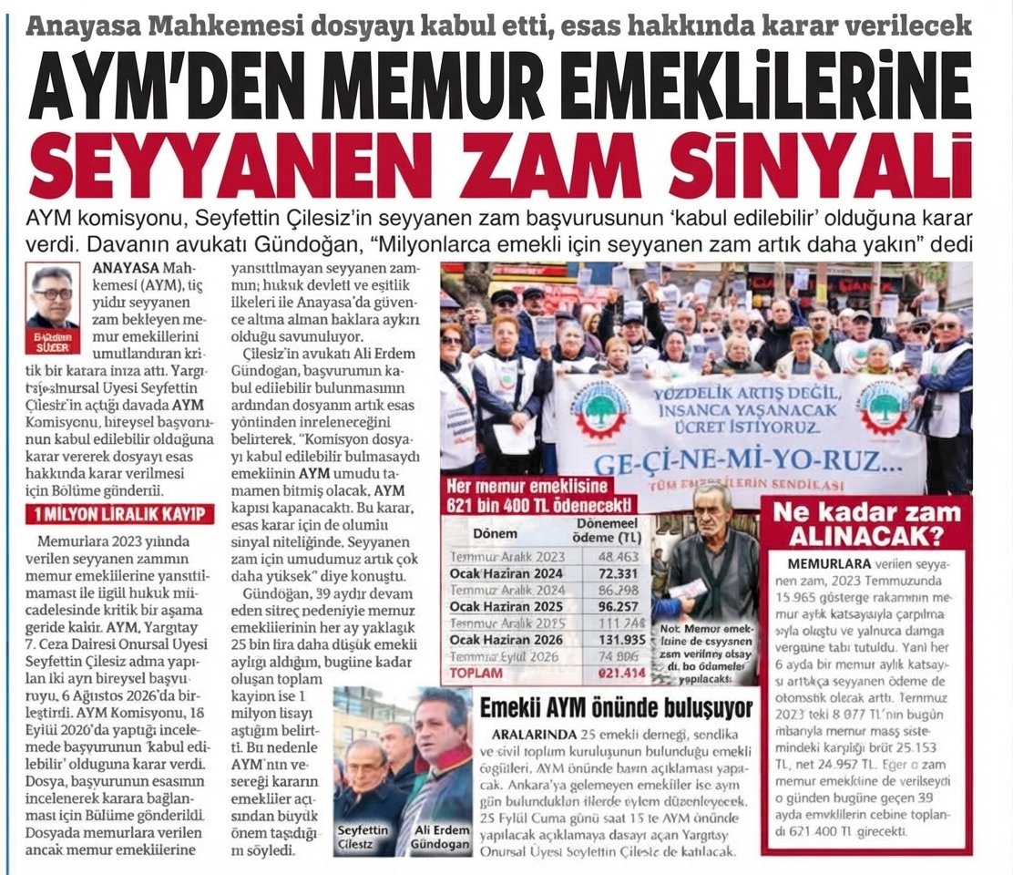 Memur_Emekli33's tweet photo. Allah rahmet eylesin mekanı cennet olsun 
Ali Şekeroğlu bu ağır yükü taşıyamadı ve 40 aydan beri Memur Emeklisine reva görülen Seyyanen Hukuksuzluğunu kaldıramadı
2 buçuk milyon memur emeklisi 2023 Temmuzda hukuka aykırı KHK düzenlemesi ile güncel olarak aylık 25.153 TL eksik aylık alıyor
3600 ek göstergenin polislere eksik yansıması nedeniyle de aylık 10-15 bin TL kayıp yaşıyor
30 yıl 35 yıl görev yapan polis memuru maalesef 31.500-35.000 TL civarı emekli aylığı ile sefalete mahkum ediliyor
Ali Şekeroğlu acı şekilde kendi canına kıydı ama daha ne Ali Şekeroğlu gibiler var ve reva görülen hukuksuzluğun yükü altında eziliyorlar
@herkesicinCHP @Akparti @MhpTbmmGrubu @AKPartiTBMMGrup @AYMBASKANLIGI @TBMMresmi @TBMMGenelKurulu @TC_Danistay @adalet_bakanlik @HMBakanligi @iletisim @cbsbb @RTErdogan @kilicdarogluk @eczozgurozel @nurhayataltaca  @KaramikSunay @ComezTurhan @CHPMuratBakan @SalihUzunDr @LeventUysalNEV  @zorlu77 @bakiersoymhp  @E_SemihYalcin @avabdullahguler @avsengulk @leylasahinusta @ilyastopsakal @CYAZMAC  @oktay_saral  @BA_Yildirim @SavciSayan @mustafaciftcitr  @omerrcelik @NumanKurtulmus @AvOzlemZengin @drbetulsayan @akbasogluemin @Nilgun_OK @yasaryldrmMHP @erkanakcay45 @drpelinyilik  @KarakayaMevlut @PrfDrFilizKilic @celal_adan @drummugulsen  @hasandogan  @abakingurlek @_cevdetyilmaz @memetsimsek
#EmekliMemur
#MemurEmeklisineAdalet