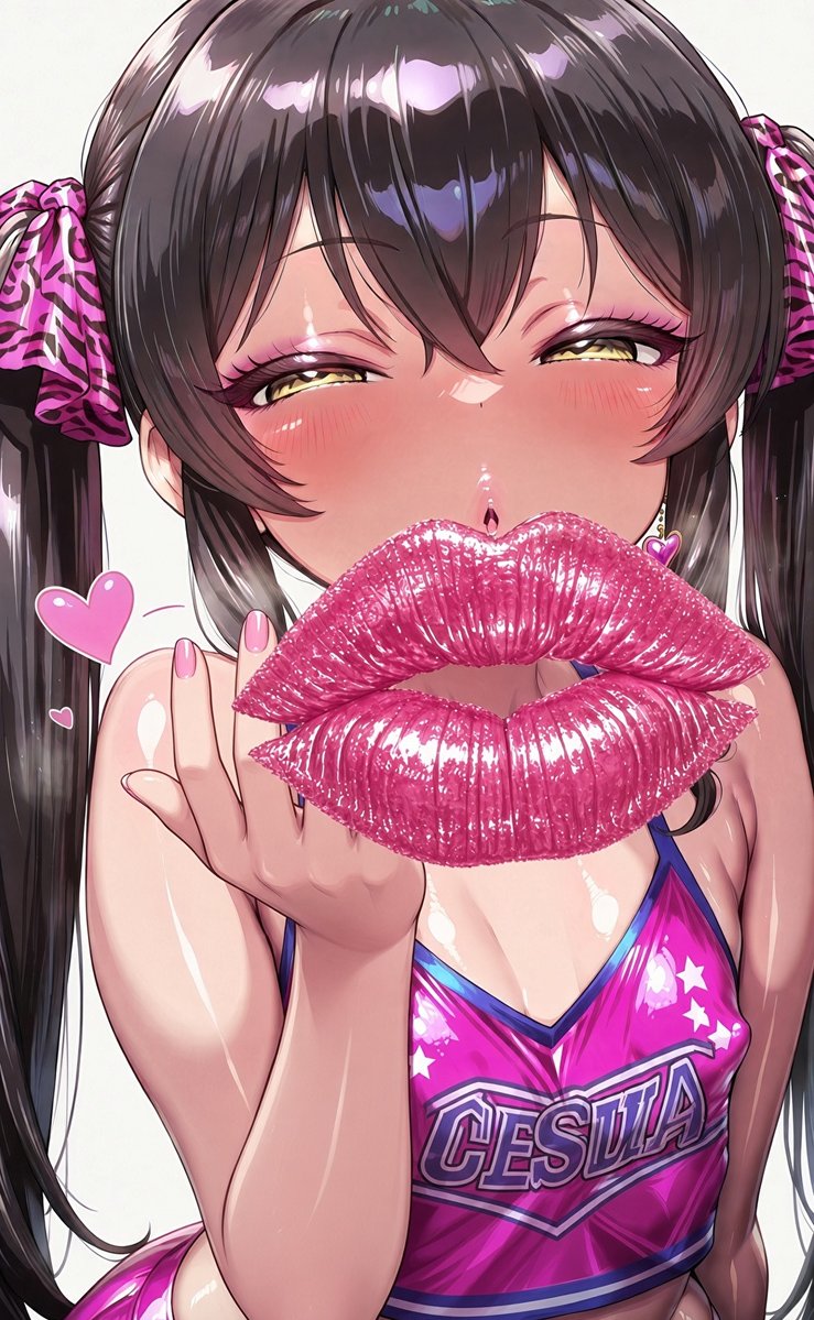 hina_c_cheer's tweet photo. ん～っちゅ♡
スマホの画面の向こう側からあたしがちゅ～ってしてるって思ってぇ～？笑♡
ちゅーしちゃお～？笑♡　なっさけなぁ～い変態キス♡ https://t.co/T8nIaE2zgV