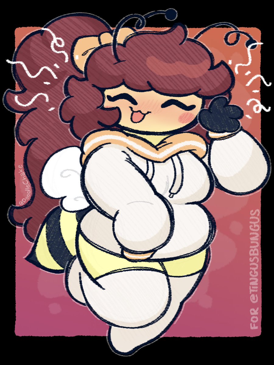 DoodleChake's tweet photo. The bestest bee 💛 @tingusbungus https://t.co/aGeOUly5Sh