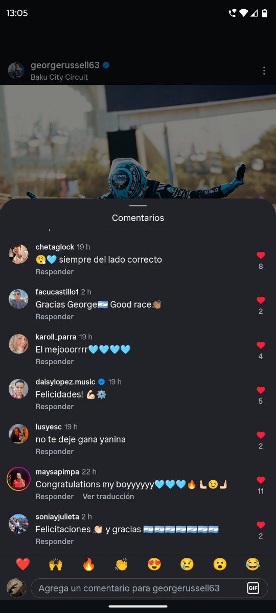 Valuu_cri's tweet photo. Cada vez son más y más que no me alcanzan las capturas

George Russell é argentino https://t.co/qt80a3qsze