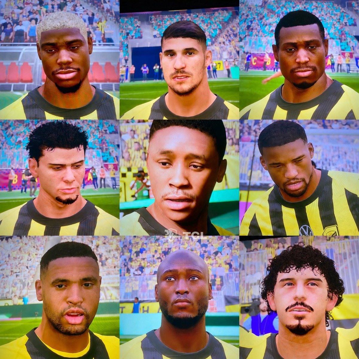 AImodrj's tweet photo. ملامح وجيه لاعبو الاتحاد في #FC27 

— من اللاعب الذي تم اتقانه ؟ https://t.co/VGqhIgcbEl