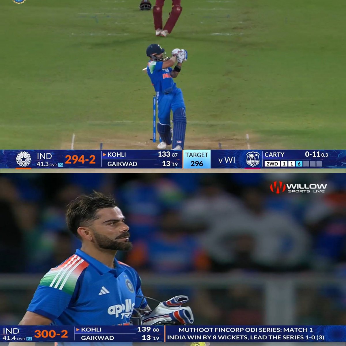 imkevin149's tweet photo. By this form forget 2027 CWC Kohli can even play the 2029 Champions Trophy please change the decision Kohli saab https://t.co/Bf1Ap89esm