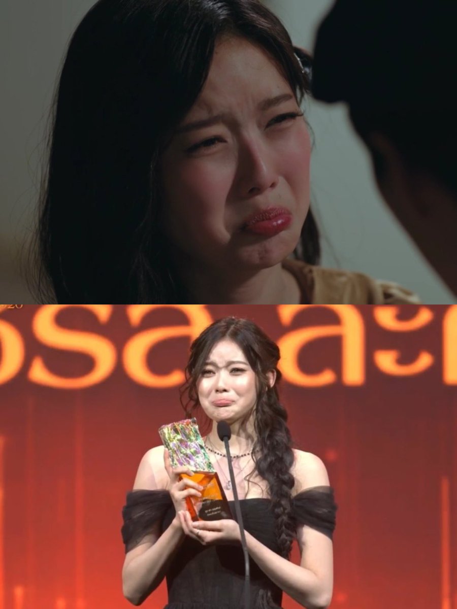 lovetohate23's tweet photo. คำว่าเล่นเอารางวัลไม่เกินจริง มาเบลคือตย.ของนสดคุณภาพคนนึงเลย ถึงแม้จะเดจากสายไอดอล แต่ชีให้ใจ��ับงานแสดงเต็มร้อยจริงๆ แสดงดีจนทำให้คนเชื่อและรักในตลคได้มากขนาดนี้ไม่ใช่ใครก็ทำได้นะ วันนี้ได้รางวัลมาการันตีคสมนี้แล้ว นี่คือผลลัพธ์ของนสดที่ไม่ดูถูกคนดูอะ🥹 ปีนี้ปีทองของนางจริงๆ https://t.co/PAeGkKkEkT