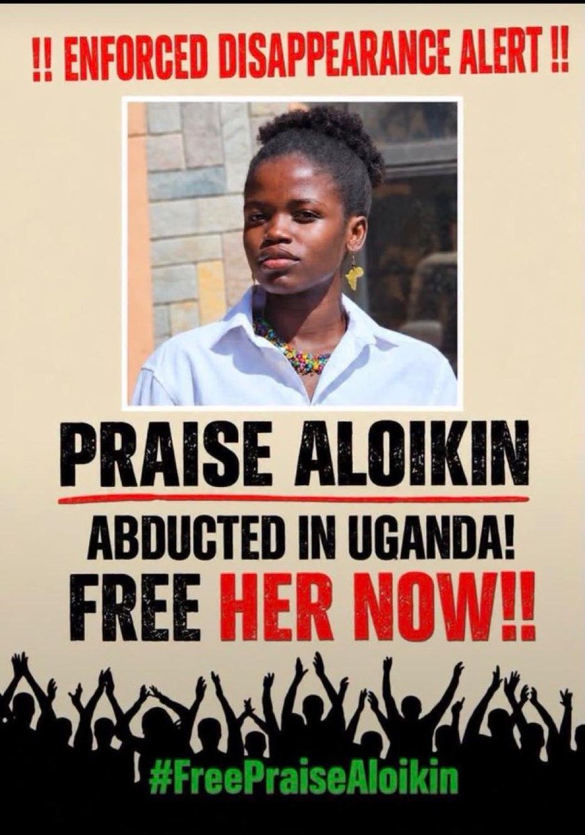 ug_lawsociety's tweet photo. FREE PRAISE ALOIKIN OPOLOJE: Our #RadicalNewBar Statement on the Abduction of Praise Aloikin.

The Systematic Enforced Disappearance of Dissidents in Uganda Is a Crime Against Humanity: Free Praise Aloikin Opoloje

Kampala, Uganda — 27 September 2026: The Uganda Law Society demands the immediate release of human rights activist Praise Aloikin Opoloje, 27, who was extrajudicially transferred from Namungoona Police Station in Wakiso District yesterday to an undisclosed location suspected to be military detention.

Praise now joins thousands of Ugandans who have been systematically targeted for political intimidation through enforced disappearances.

Under Article 7(1)(i) of the Rome Statute of the International Criminal Court (to which Uganda is a State Party), “enforced disappearance of persons” is explicitly listed as a crime against humanity.

This is also the position under international customary law and Article 5 of the International Convention for the Protection of All Persons from Enforced Disappearance (which Uganda signed on 6 February 2007 but has failed to ratify): when enforced disappearances are widespread or systematic, they constitute a crime against humanity.

The Society is actively pursuing strategic litigation, human rights enforcement actions, and accountability proceedings both domestically and internationally, including potential command responsibility claims against those at the highest levels of the security apparatus.

We are also strengthening our Rapid Response mechanisms to protect advocates, document every violation, and seek remedies before regional and international bodies, including the East African Court of Justice and other human rights mechanisms, given the demonstrated failure of national institutions.

We call on all stakeholders — civil society organizations, the regional and international legal community, diplomatic missions, human rights bodies, and partners of the Rule of Law — to stand with the Uganda Law Society.

Isaac K. Ssemakadde, SC, UGANDA LAW SOCIETY PRESIDENT & HEAD OF THE BAR

Read the full statement via this link:
https://t.co/Rls8GczogY

#RESISTLAWLESSNESS
#FREEPRAISEALOIKIN
#FREEALLPOLITICALPRISONERS

@ntvuganda @DailyMonitor @newvisionwire @nilepostnews @bbstvug @ubctvuganda @bukeddeonline @ChimpReports @KampalaPost @BbegMedia