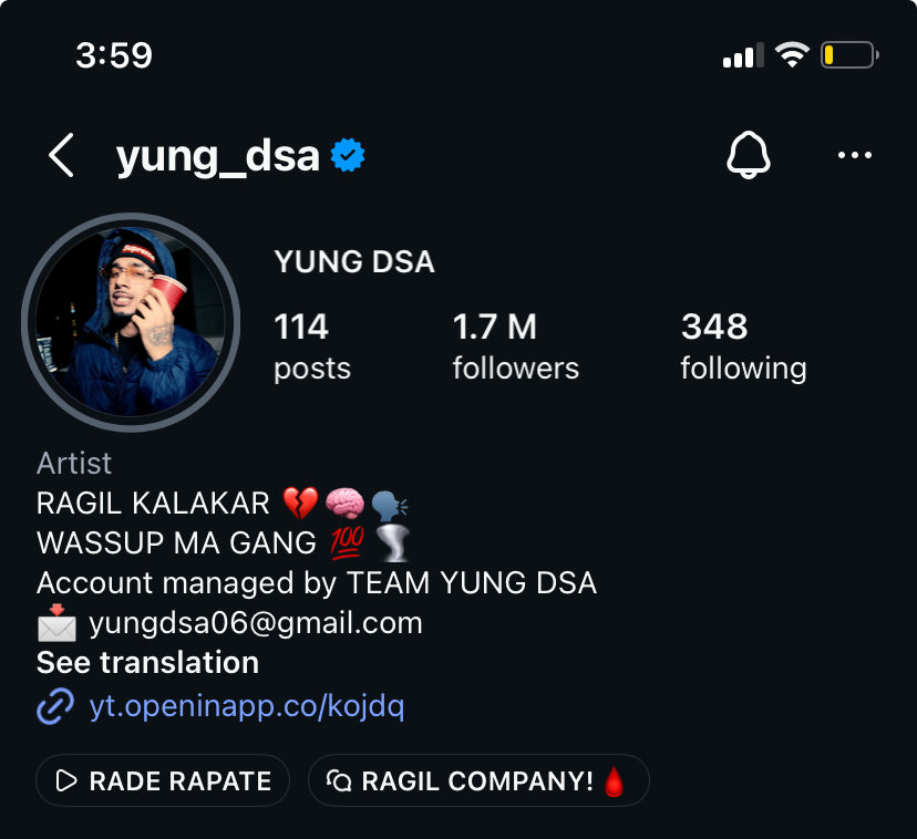 wxyogesh01's tweet photo. #YungDSA just destroyed 2 times reality show winner Ullu within 3 weeks 

His hype and love from audience is unreal !!

Makers may try to pull him down but your love will make him bounce back higher !!

#YungDSA #BB20 #BigBoss20 #RagilArmy https://t.co/bFxYg00yDh