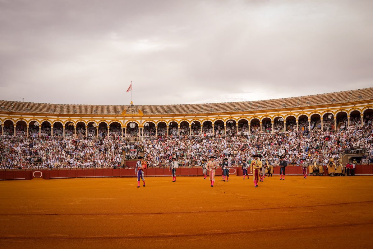 LancesMaestranz's tweet photo. 📸 Comienza el paseíllo en 🏟 la plaza de toros de Sevilla

👉 SIGUE EL TORO A TORO EN ESTE HILO 🧵 https://t.co/tBXdOcR0M4