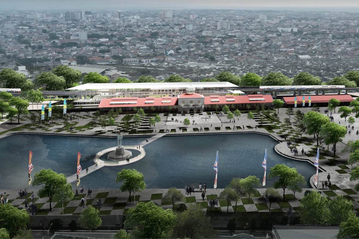 txttransportasi's tweet photo. Konsep baru Stasiun Semarang Tawang dengan struktur jalur layang.

Designed by Local Architecture Bureau (LAB).
Client : PT. KAI (Persero) &amp; Lixil
Status : Competition 1st Winner
Year : 2021 https://t.co/QL39ewkPmO