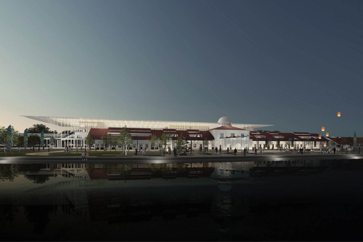 txttransportasi's tweet photo. Konsep baru Stasiun Semarang Tawang dengan struktur jalur layang.

Designed by Local Architecture Bureau (LAB).
Client : PT. KAI (Persero) &amp; Lixil
Status : Competition 1st Winner
Year : 2021 https://t.co/QL39ewkPmO
